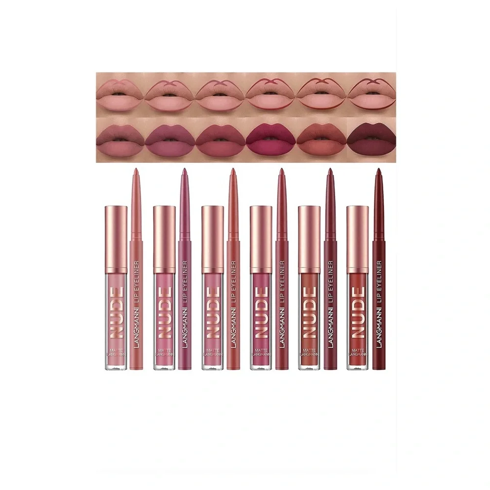 ✨12 Piece Long-Lasting Matte Liquid Lipstick and Coordinating Lipliner Kit✨ - Picture 1 of 6